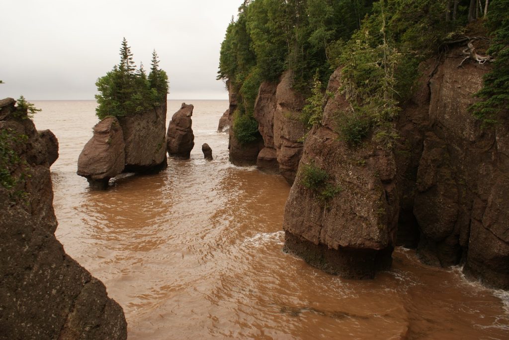 Seeing the Hopewell Rocks are the must while on holiday in New Brunswick Canada